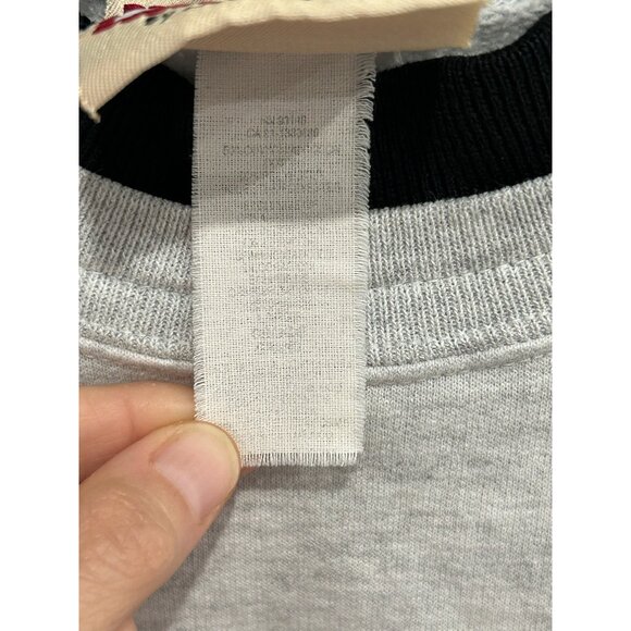 Vintage Top Stitch Lighthouse Embroidered Sweatshirt Gray Pullover Sz L - Picture 6 of 10